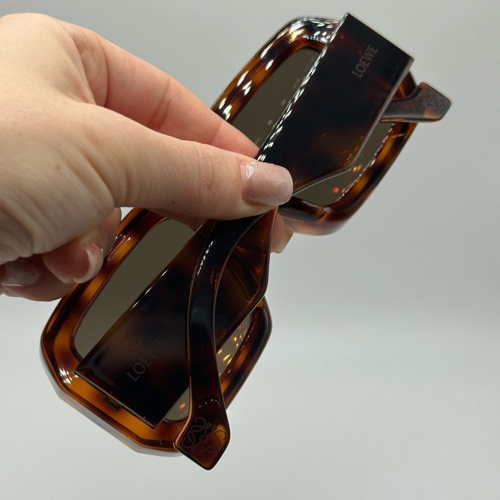 NEW LOEWE LW40064U 5652G Shiny Dark Havana Brown Women - Picture 10 of 13